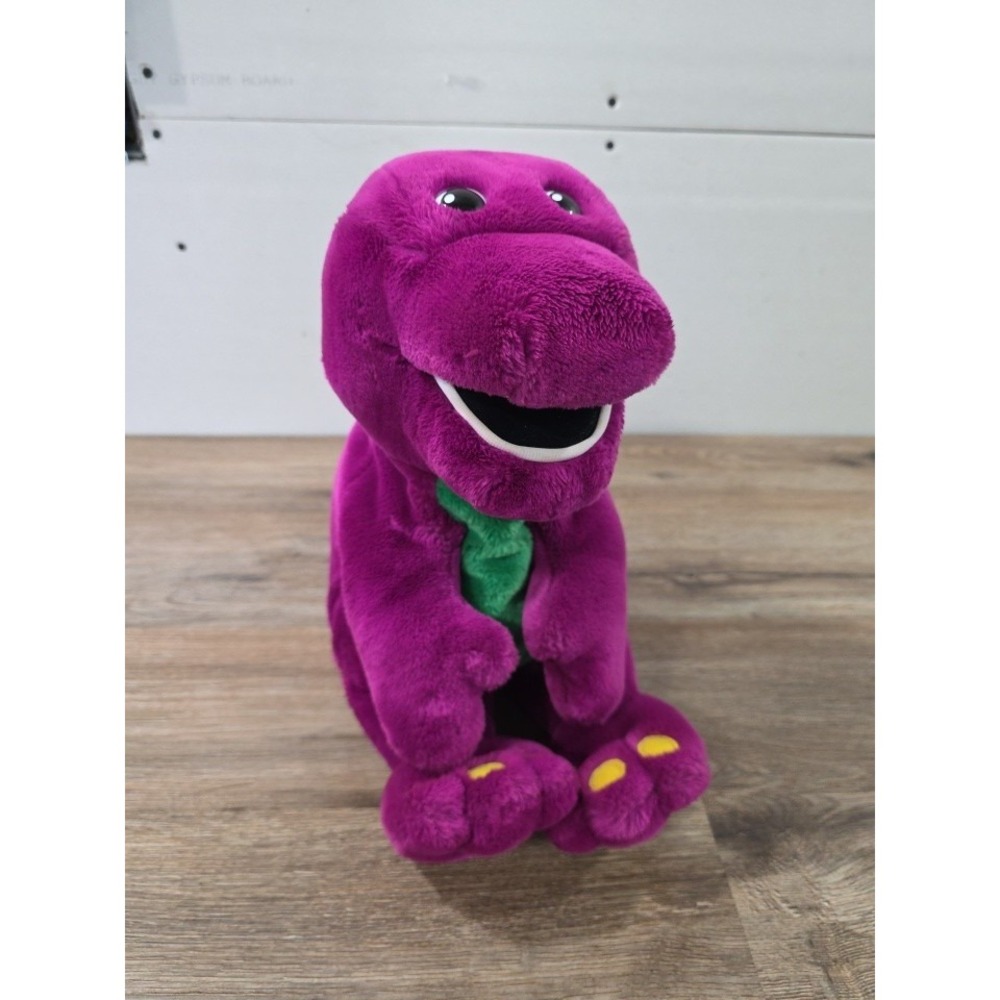 Vintage 1997 Microsoft ActiMates Interactive Talking Barney Plush- Works!